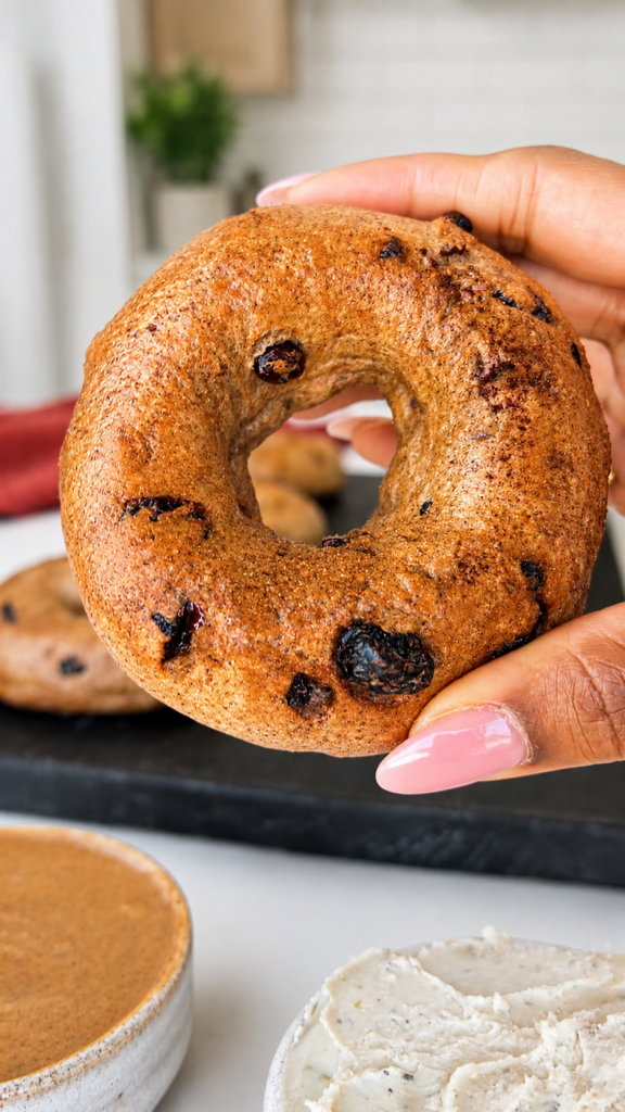 Cinnamon Raisin Tofu Bagels
